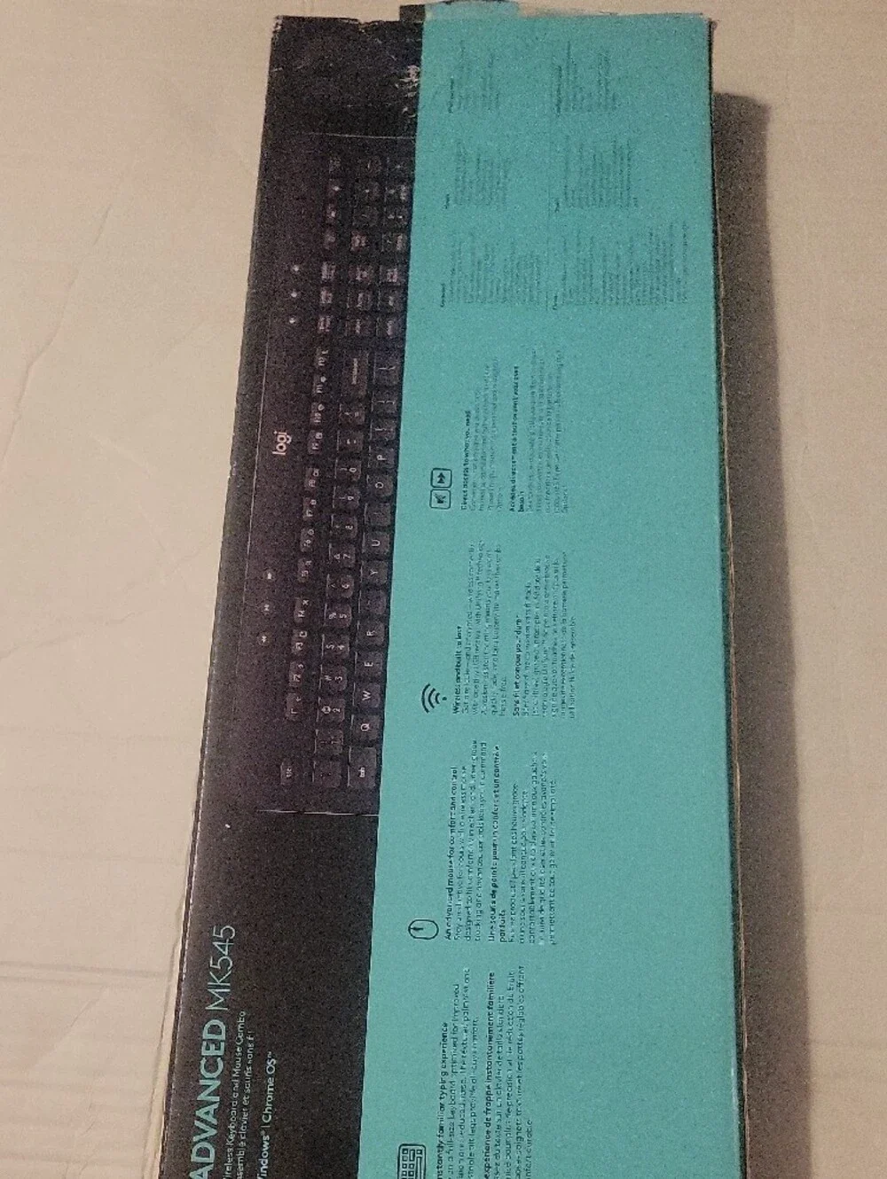 Logitech Advanced Wireless Full-Size Keyboard — Black